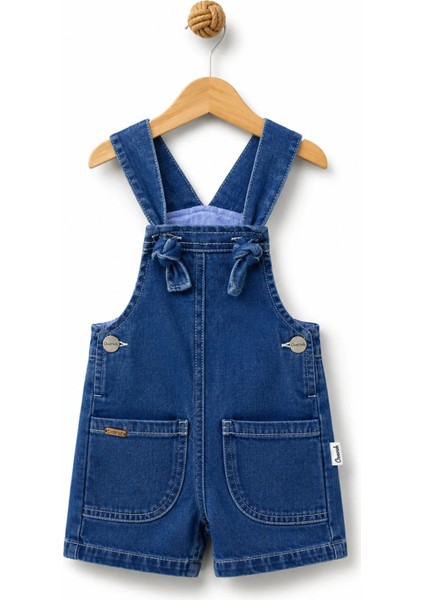 Unısex Basic Denim Şortlu Çocuk Salopet fiyatları