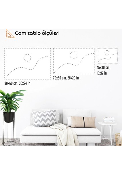 Ortaçağ Temalı Melek Dekoratif Cam Tablo