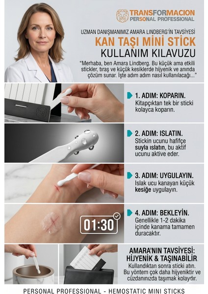 Kan Durdurucu Mini Stick 20 Adet fırsatları