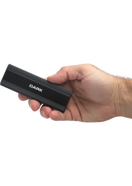 10Gbps USB 3.2 Gen2 Type-C, Max.8TB M.2 NVMe Uyumlu, 2230/2280 SSD Destekli, Vidasız Montaj&Kolay Kurulum, Alüminyum Type-C Disk Kutusu (DK-AC-DSEM2)