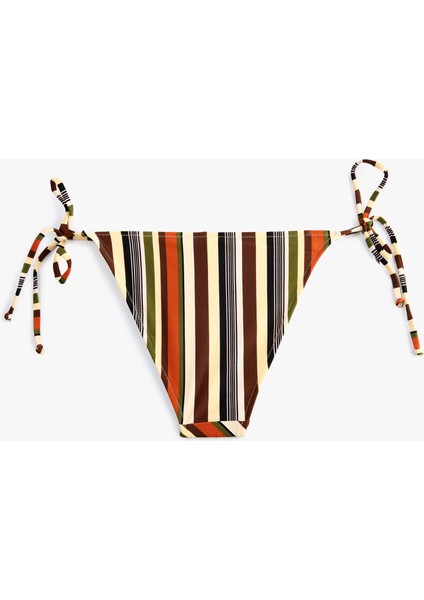 Yan Bağlamalı Ipli Çizgili Bikini Alt fiyatları