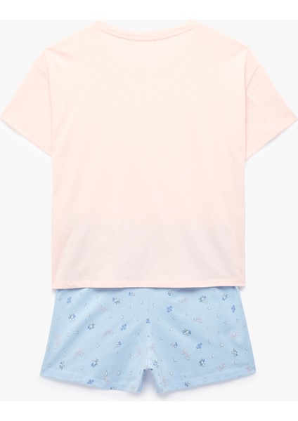 Rahat Kesim Baskılı Pamuklu Şortlu Pijama Takımı fırsatları