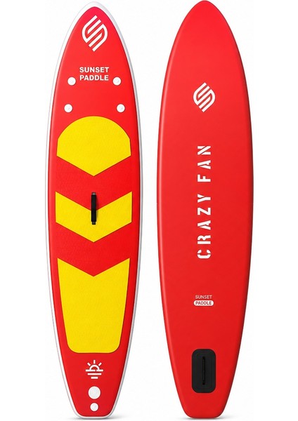 Crazy Fan Sarı Kırmızı Şişme SUP Board / Paddle Board 320 cm indirimleri