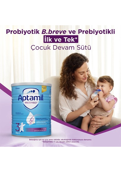 Prosyneo 3 Prebiyotikli Probiyotikli Devam Sütü 400 Gr indirimleri