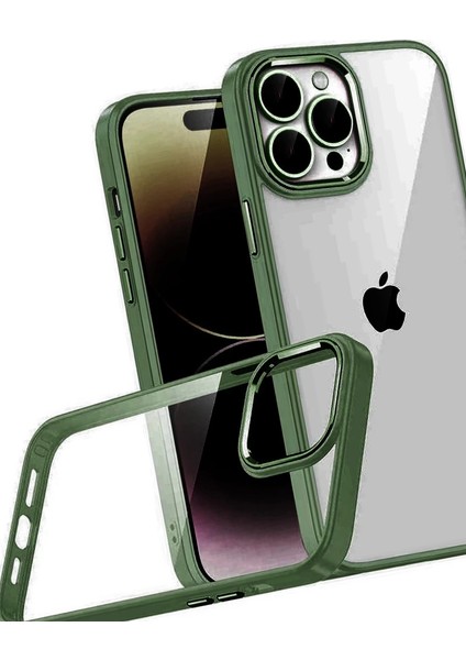 Iphone 15 Pro Max Razer Lensli Silikon - Yeşil modelleri
