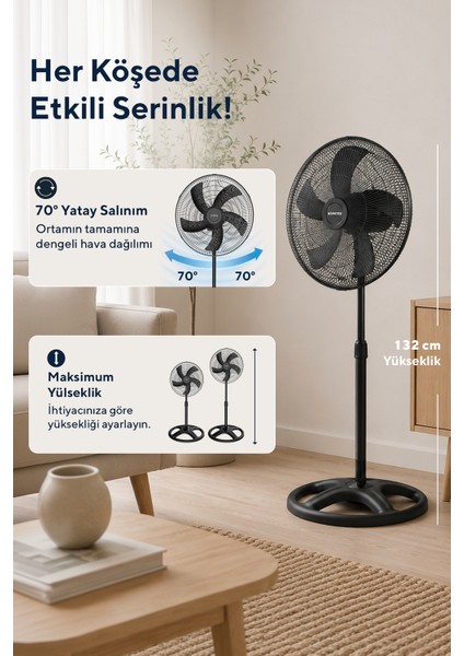 Kumtel KTF 345 Siyah 18 n Ayakl Vantilat r 60 W 5 Fiyat kumtel-ktf-345-siyah-18-n-ayakl-vantilat-r-60-w-5-fiyat