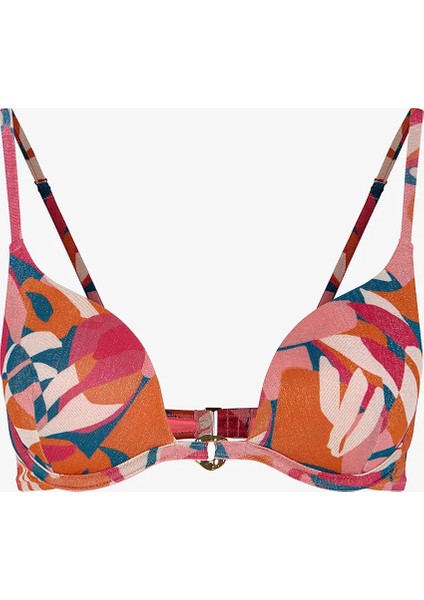 Brayana Yoğun Push Up Simli Bikini Üstü