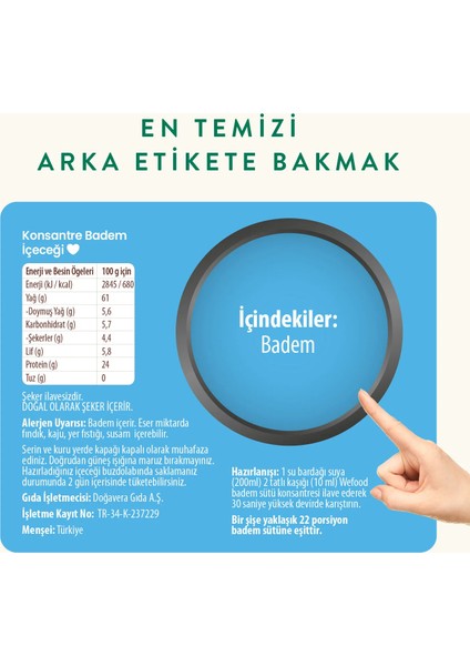 Konsantre Badem İçeceği 220 gr