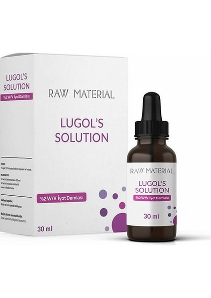 Lugol's Solution İyot %2 Damla 30 ml