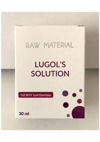 Lugol's Solution İyot %2 Damla 30 ml