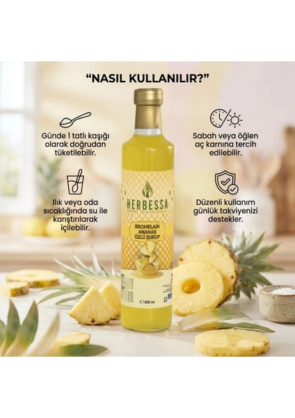 Bromelain Ananas Özlü Detox Şurubu 500ML fırsatları