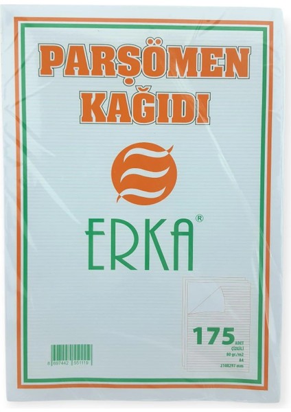 Çizgili Parşömen Kağıdı 175'li (175-1) A4 Ölçüler ile Renkli Kırtasiye Ürünü fiyatları
