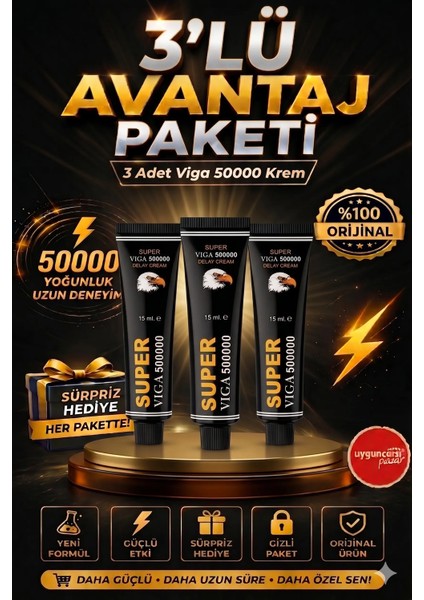 50BIN 3 Adet Erkekler Için Krem