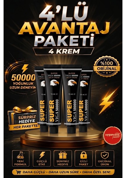 50BIN 4 Adet Erkekler Için Krem