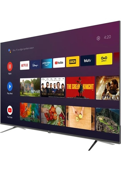 YE-75EFSG7 75" 190 Ekran 4K Ultra HD Google Android Smart QLED TV