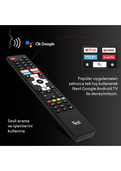 YE-75EFSG7 75" 190 Ekran 4K Ultra HD Google Android Smart QLED TV