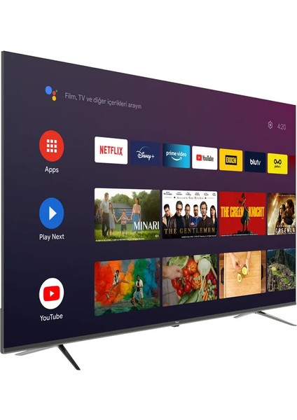 YE-75EFSG7 75" 190 Ekran 4K Ultra HD Google Android Smart QLED TV