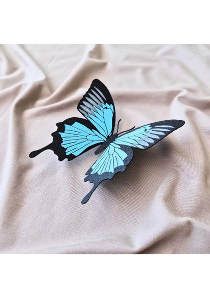Kelebek Desenli Buzdolabı Magneti Light Blue - Gri fiyatları