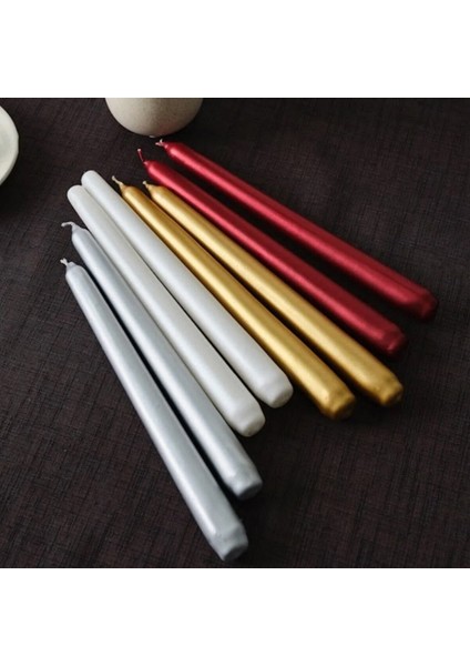 4pcs Candle Metalik Renkler Şamdan Mum 25CM (5250) fiyatları