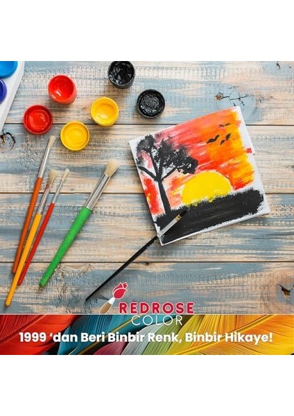 Ana Renkler Guaj Boya 6'lı Set 6X500GR fiyatları