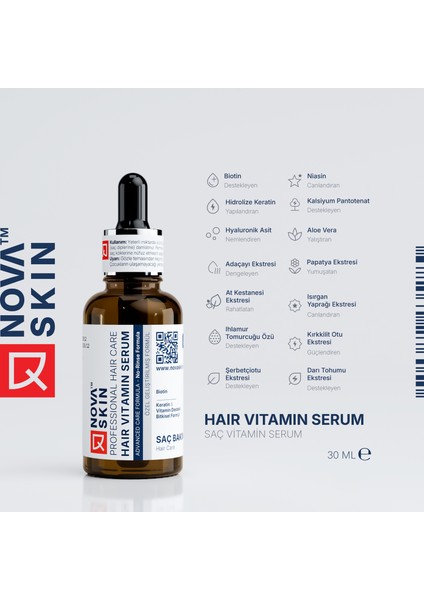Saç Vitamin Serumu - Biotin & Keratin 30 ml modelleri