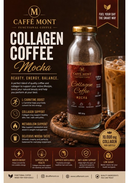 Collagen Coffee Mocha (Kolajenli Kahve) - Tek Servıs - 20 gr fiyatları