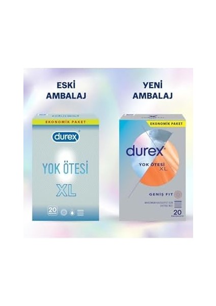 Yok Ötesi Invisible Xl 20 Prezervatif fiyatları