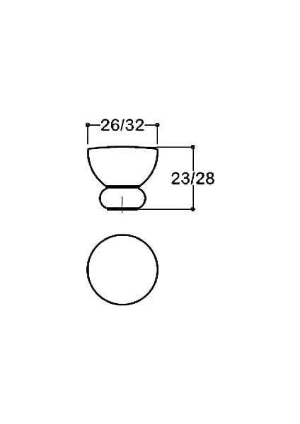 Altın Rengi 32 mm Tek Delikli Kulp fiyatları