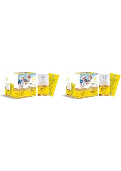Güneş Kremi 50 Spf Kids 50 Adet (2 Paketi) fiyatları