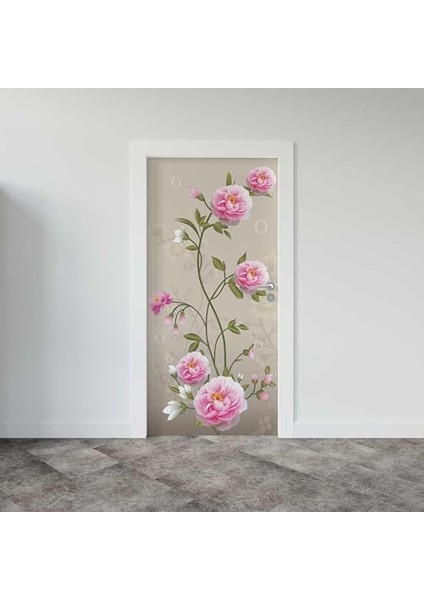 Kapı Giydirme Kapı Folyosu Pembe Gül fiyatları