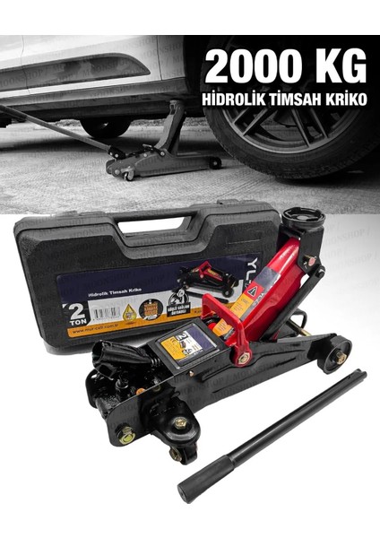 2 Ton Timsah Kriko Yüksek Kalite Metal Döküm Malzeme ile Tüm Araçlar için Uygun