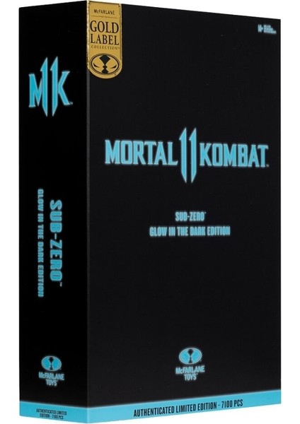 Mortal Kombat 2 - Sub-Zero (Glow In The Dark Edition) Gold Label Aksiyon Figürü