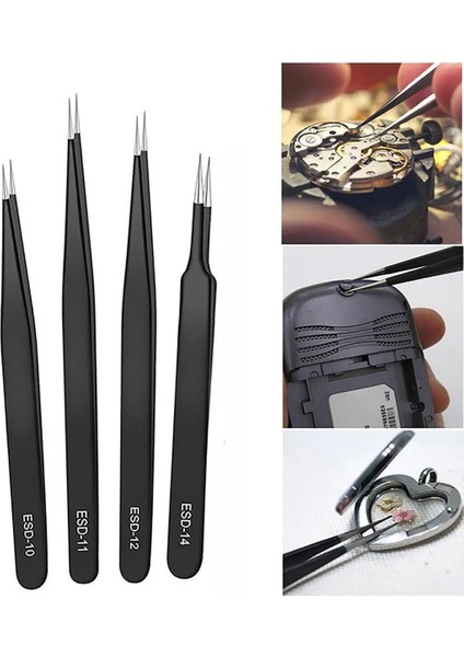 6 Parça Antistatik Esd Hassas Cımbız Seti