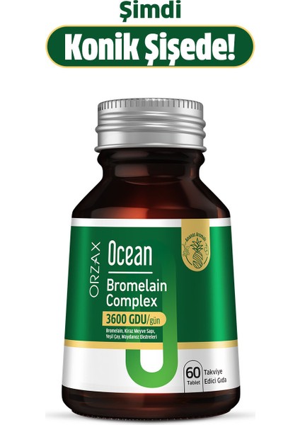 Bromelain Complex 60 Tablet Standart İçerik Menşei: Türkiye