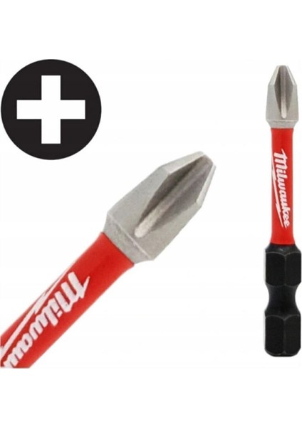 Shockwave 10'lu Paket PH2 50 mm Bits Uç Dayanıklı ve Kullanışlı Tasarım indirimleri