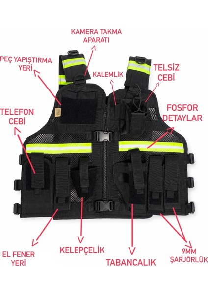 tactical trafik yelek