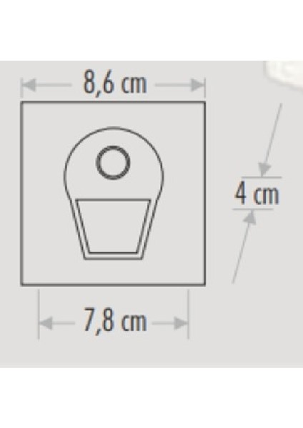 Ct-5170 Sensörlü Ledli Koridor Armatür Günışığı 1 Watt Modern Tasarım İç Mekan Aydınlatma fiyatları