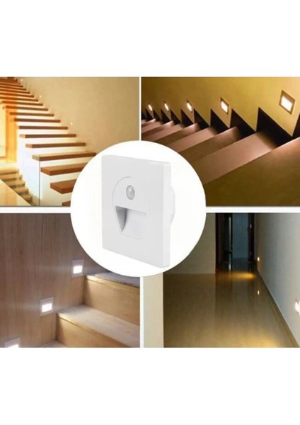 Ct-5170 Sensörlü Ledli Koridor Armatür Günışığı 1 Watt Modern Tasarım İç Mekan Aydınlatma indirimleri