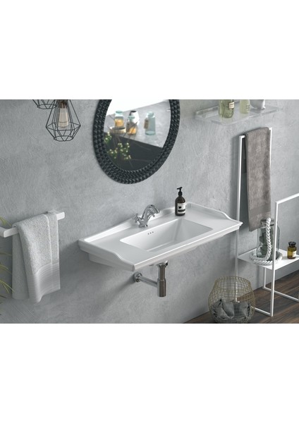 Seramik Kapadokya 65x48 cm Etajerli Lavabo fiyatları