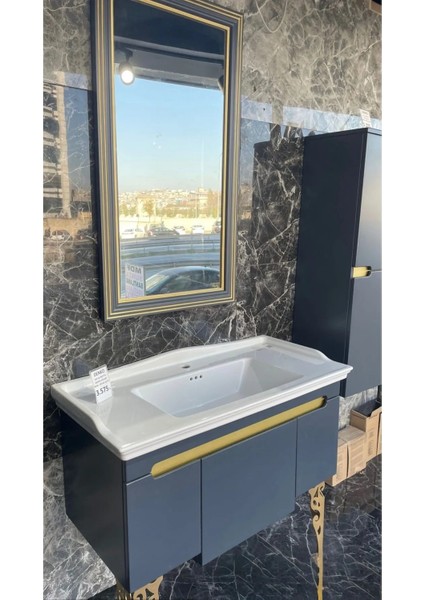 Seramik Kapadokya 65x48 cm Etajerli Lavabo