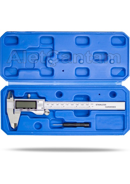 Dijital Kumpas Metal Ekran 150x0.01 mm - Otomatik Açılıp Kapanma Özelliği ile Kullanım GFB1060 fiyatları