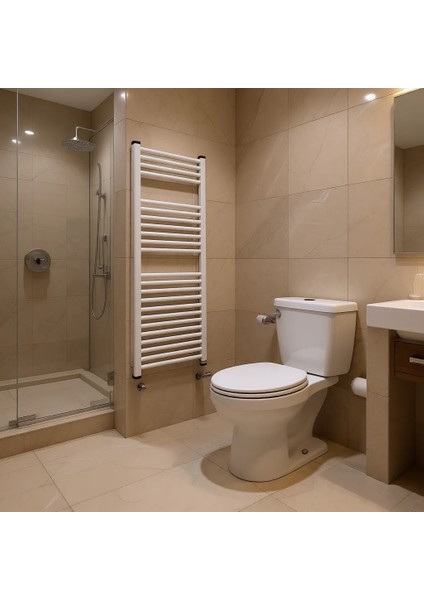 E.C.A 50X110 Düz Beyaz Havlupan 1 Adet Kolay Temizlenebilir 50 x 110 cm Boyutlu