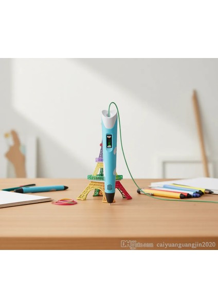 3D Kalem Pen Printer 3 Parça Renkli Filament ile Yüksek Sıcaklıkta Tasarım Yapma modelleri