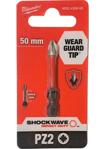 Shockwave 50 mm Pz2 Uç Metal Matkap Ucu 1'li Paket Uzun Ömürlü Tasarım fiyatları