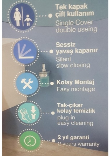 Çocuk Yetişkin Klozet Kapağı Yavaş Kapanan Özellikleri ile Kolay Montaj ve Temizlik fiyatları