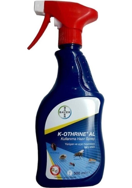 K-Othrıne 500 cc Etkili Oda Spreyi Hamam Böceği için Kokusuz ve Kullanıma Hazır Ürün