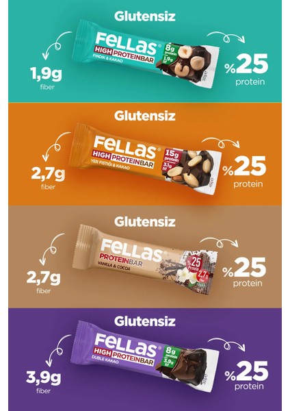 24 Adet Protein Bar Süper Karma Kutu modelleri