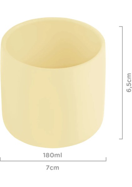 Mini Bebek Bardağı Sarı 4 Ay ve Üzeri İçin Ergonomik Tutma Özelliği ile Sağlıklı Seçim