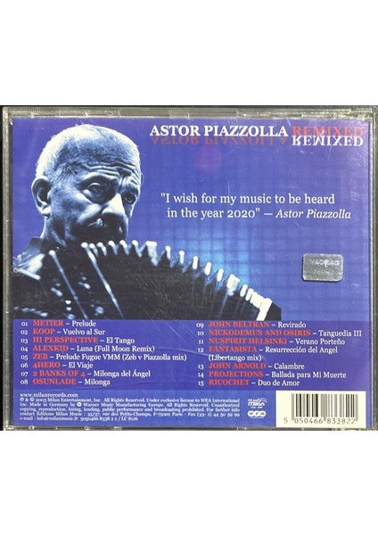 CD Astor Piazzolla Remixed CD fiyatları