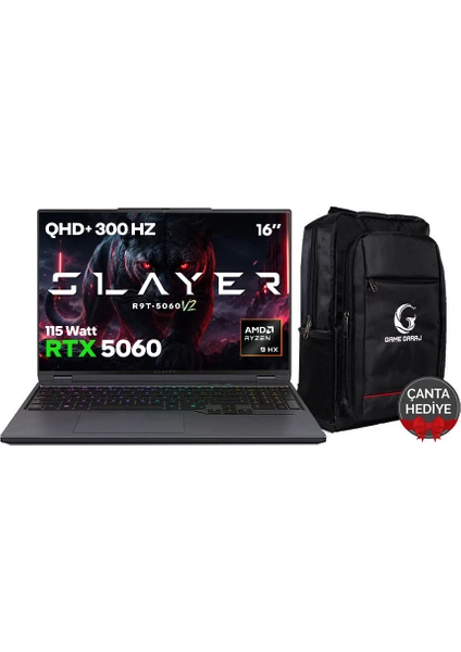 300 Hz ekranlı Game Garaj Slayer R9T, sepette 10.049,90 TL ucuzluyor